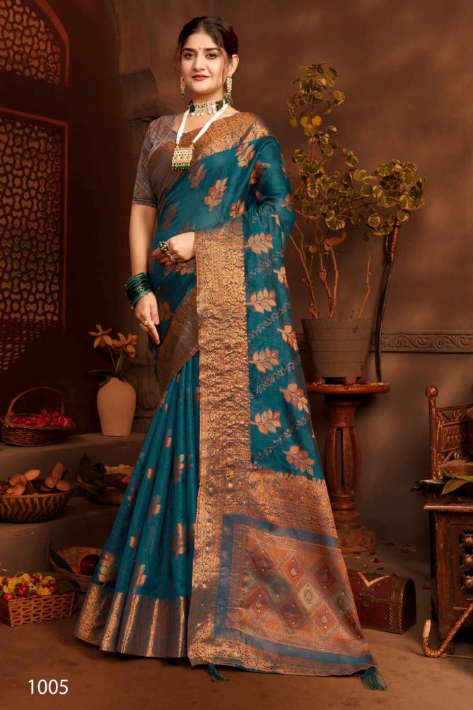 Gautami Vol 1 By Saroj Soft Khadi Organza Designer Sarees Wholesale Clothing Suppliers In India
